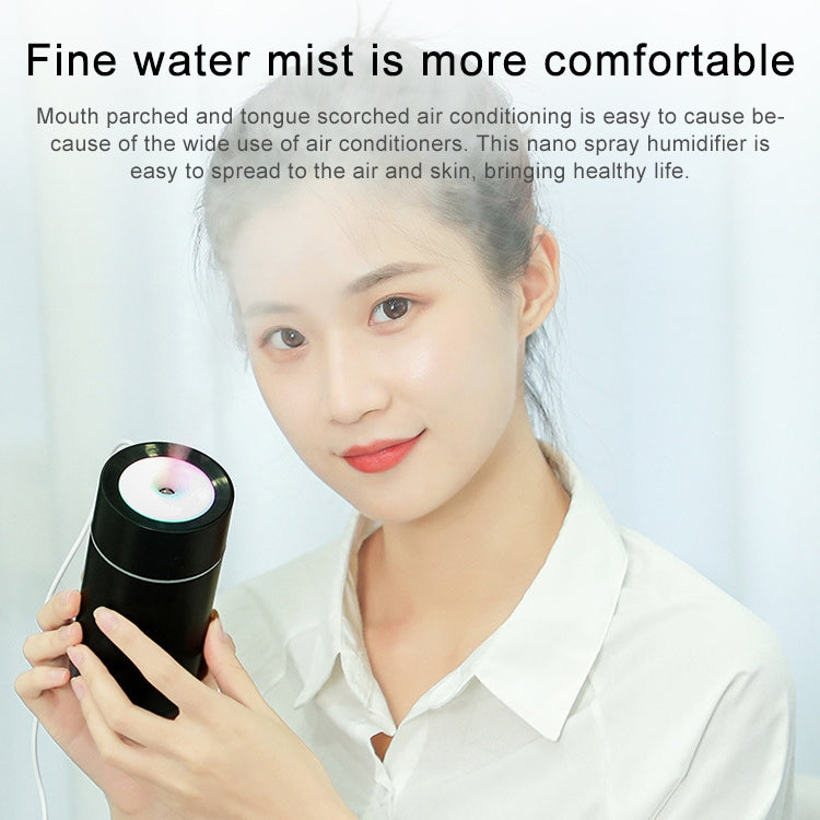 USB Colorful Cup Humidifier with Colorful Ambient Light, Capacity: 320mL