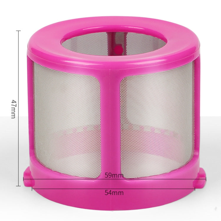 6 PCS Filter Mesh Cover Vacuum Cleaner Mite Dust Removal Accessories For Puppy D-602A/D-607/D-616/D-609(Pink)