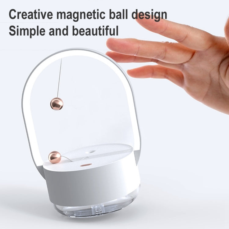 USB-C / Type-C Rechargeable Desktop Night Light Household Nano Spray Humidifier with Magnetic Ball, Water Tank Capacity: 350mL(White)