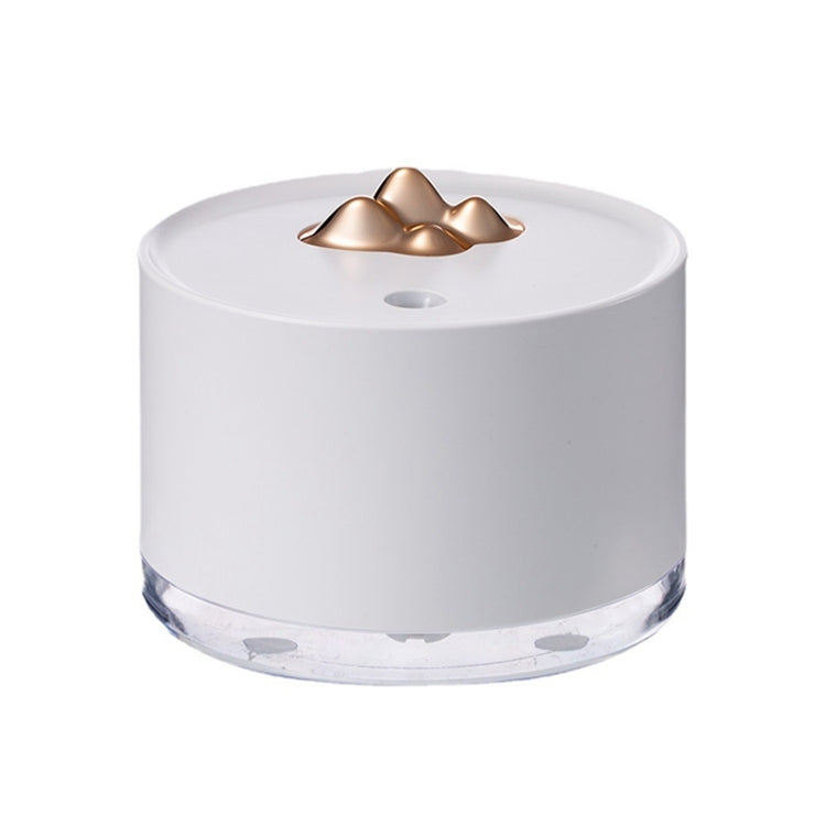 Desktop Mini Moisturizing Mountain Shaped Humidifier with Colorful Night Light, Plug-in Version