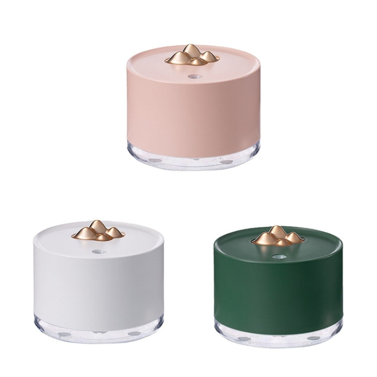 Desktop Mini Moisturizing Mountain Shaped Humidifier with Colorful Night Light, Plug-in Version