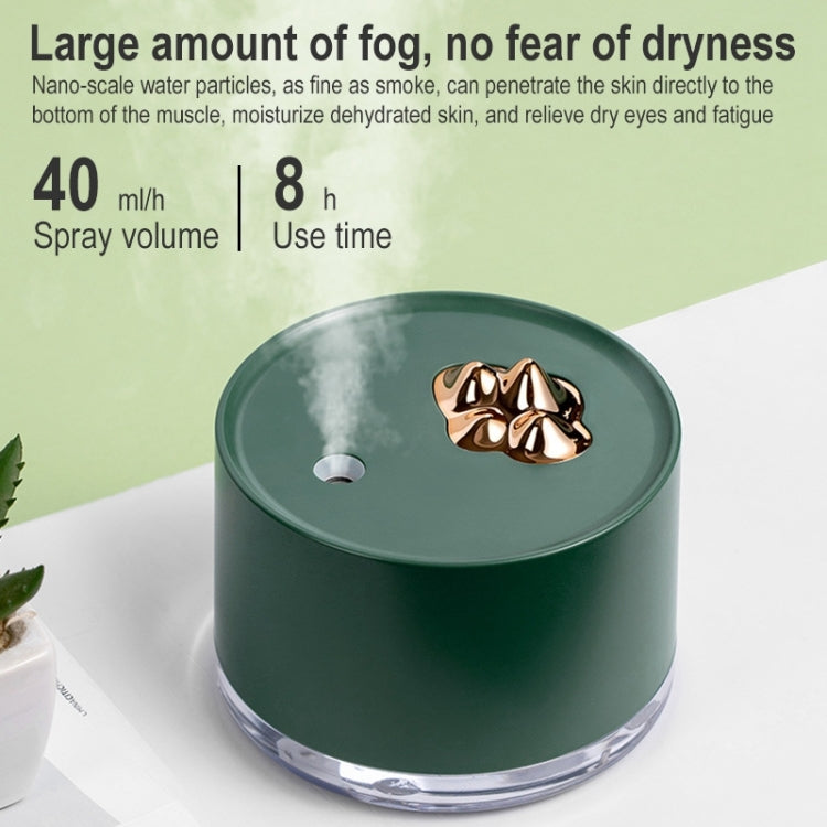 Desktop Mini Moisturizing Mountain Shaped Humidifier with Colorful Night Light, Rechargeable Version