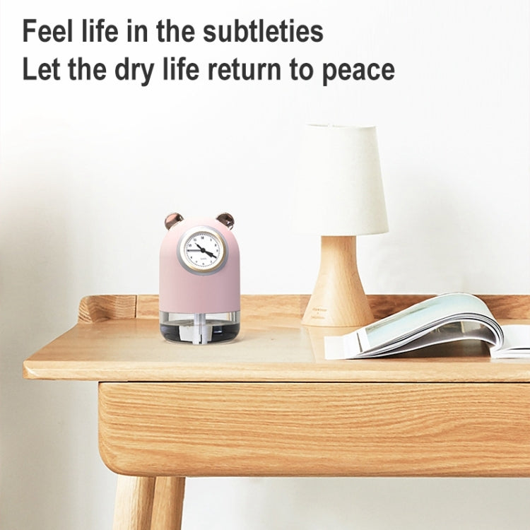 H216 Home Mute USB Mini Water Replenishing Instrument Cool Bear Clock Shaped Humidifier