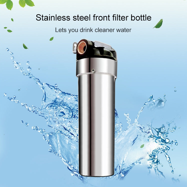 3 / 4 inch 10 inch Plastic Cap Stainless Steel Filter Bottle Universal Tap Water Filter Cartridge