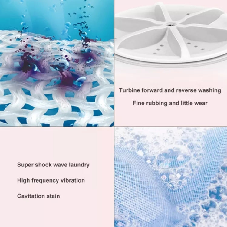 Household USB Ultrasonic Turbo Desktop Washing Machine Underwear Washer