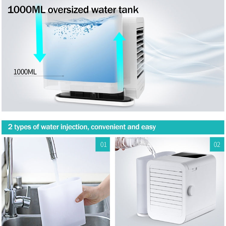 3 in 1 Refrigeration + Humidification + Purification Air Cooler Desktop Cooling Fan Ordinary Version
