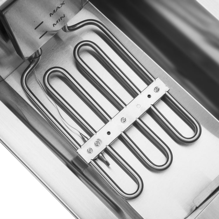 [UK Warehouse] ZOKOP EH101V 220-240V 3000W Max 8.5QT/8L 12.5QT/11.8L Stainless Steel Faucet Single Tank Deep Fryer, UK Plug