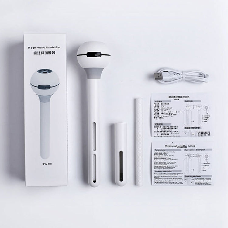 QW-H01 Portable Mini USB Charging Magic Wand Desktop Car Humidifier, Basic Version