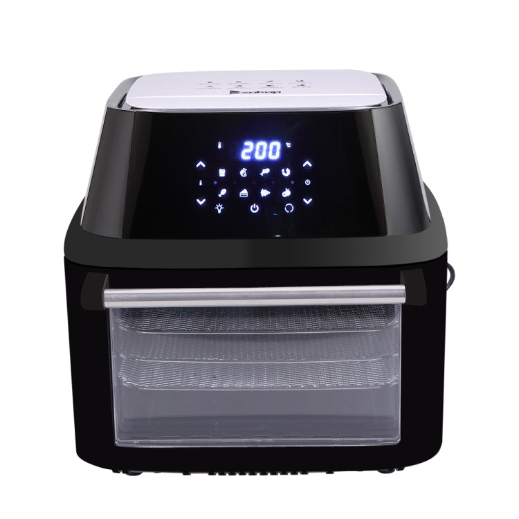 [UK Warehouse] 1800W 220V 16L Smart Touch Screen Air Fryer Household Oil-free Electric Fryer Fully Automatic French Fries Machine Smart Oven with Visible Window & Lighting, UK Plug