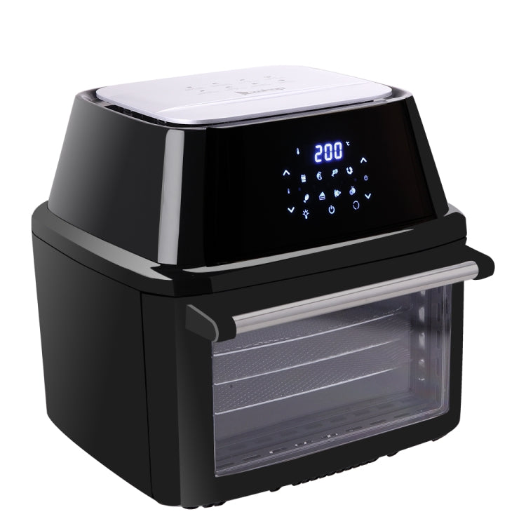 [UK Warehouse] 1800W 220V 16L Smart Touch Screen Air Fryer Household Oil-free Electric Fryer Fully Automatic French Fries Machine Smart Oven with Visible Window & Lighting, UK Plug