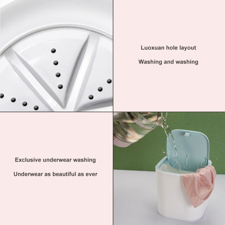 Household Ultrasonic Desk Washing Machine USB Rechargeable Small Portable Underwear Washer