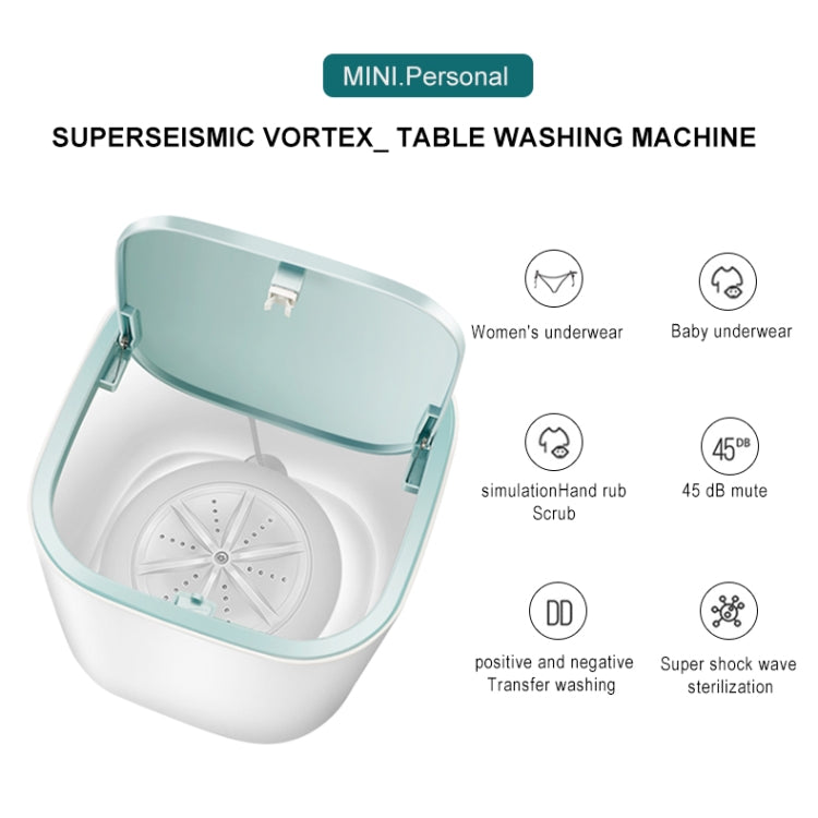 Household Ultrasonic Desk Washing Machine USB Rechargeable Small Portable Underwear Washer