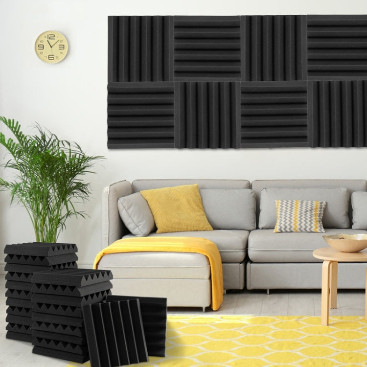 [US Warehouse] 24 PCS Acoustic Foam Panel Wedge Studio Soundproofing Wall Padding, Size: 12x12x2 inch
