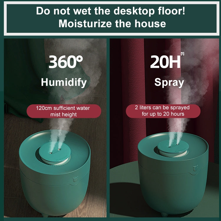 MJ016 Micro-USB 1.5-2W Xiongdun Double Spray Humidifier, Capacity: 2L