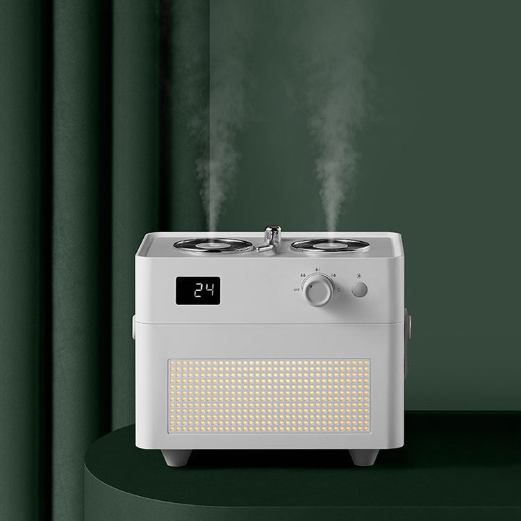 WT-H32 Turntable Style Dual Nozzle Sprayer 1.3L Large Capacity Air Humidifier Mist Water Diffuser (White)