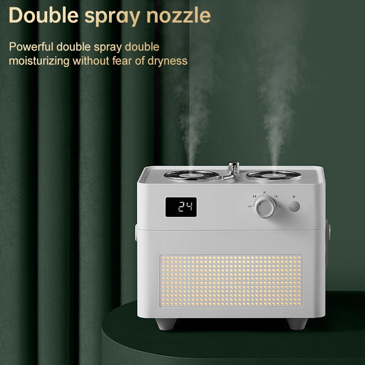 WT-H32 Turntable Style Dual Nozzle Sprayer 1.3L Large Capacity Air Humidifier Mist Water Diffuser (White)
