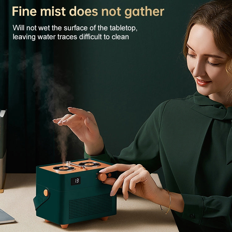 WT-H32 Turntable Style Dual Nozzle Sprayer 1.3L Large Capacity Air Humidifier Mist Water Diffuser (White)