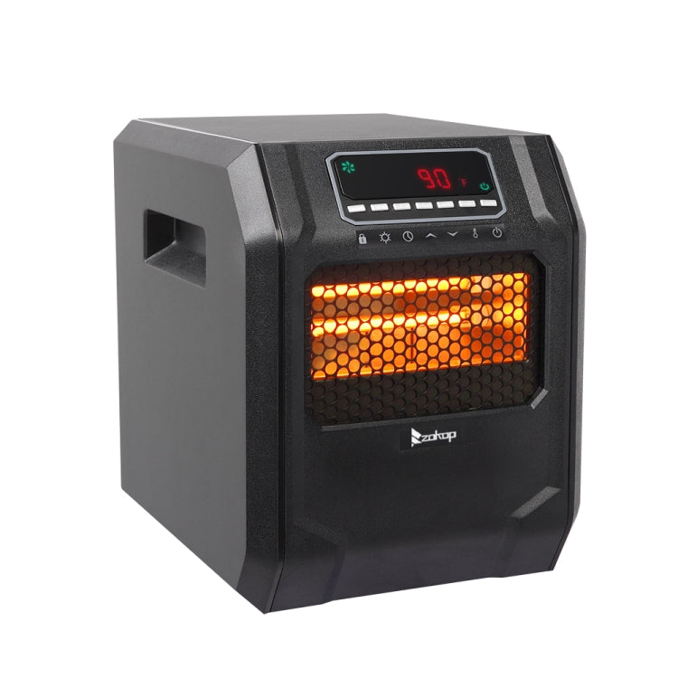 [US Warehouse] ZOKOP HT1188N 1500W Digital Style Quartz Tube Heater Heat Booster, US Plug (Black)