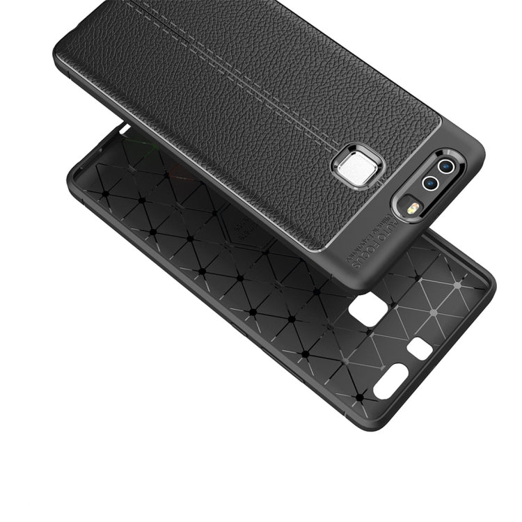 For Huawei  P9 Plus Litchi Texture TPU Protective Case