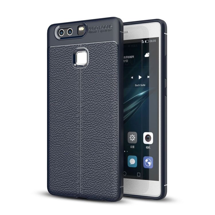 For Huawei  P9 Plus Litchi Texture TPU Protective Case