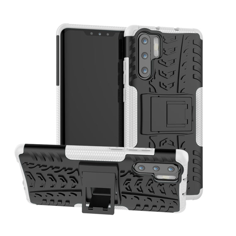 Tire Texture TPU+PC Shockproof Case for Huawei P30 Pro, with Holder