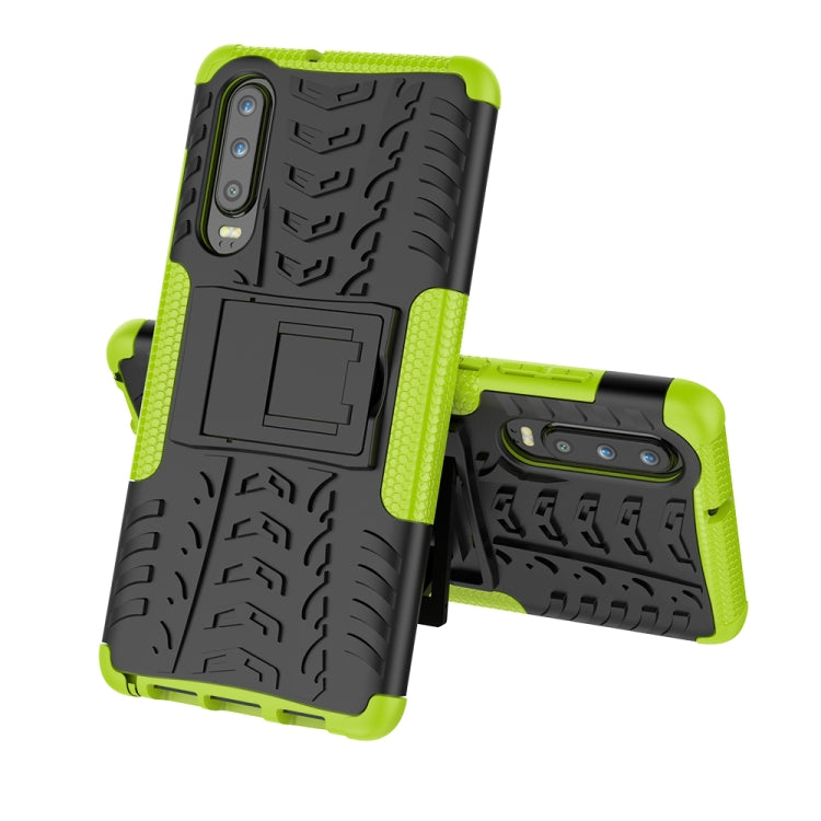 Tire Texture TPU+PC Shockproof Case for Huawei P30, with Holder