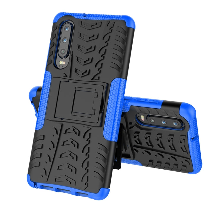 Tire Texture TPU+PC Shockproof Case for Huawei P30, with Holder