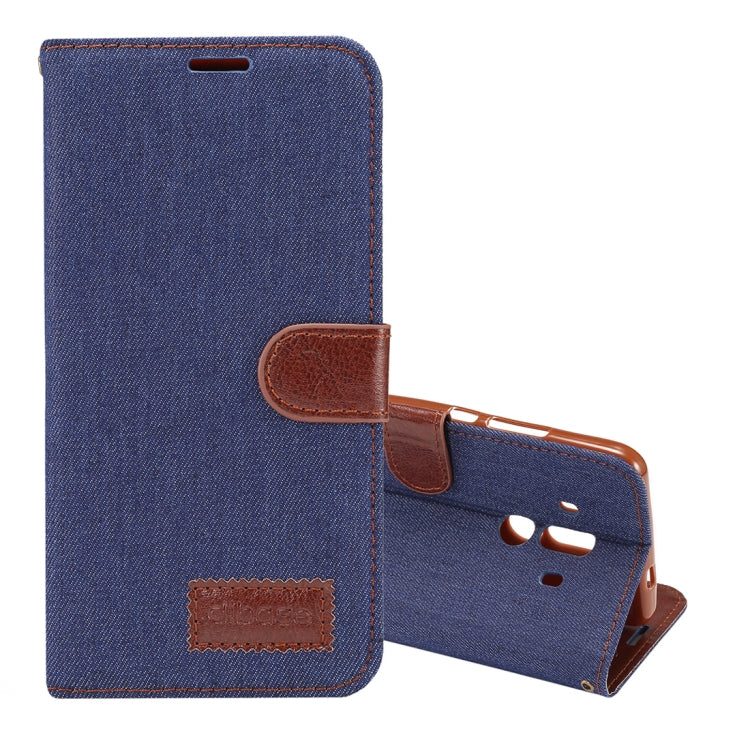 Dibase for Huawei Mate 10 Pro Denim Texture Horizontal Flip Leather Case with Holder & Card Slots