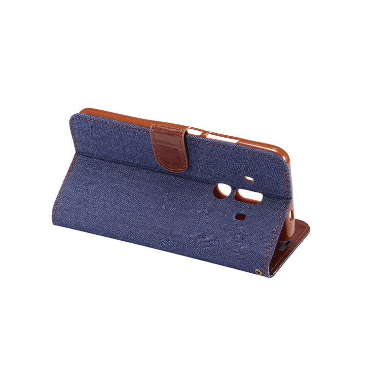 Dibase for Huawei Mate 10 Pro Denim Texture Horizontal Flip Leather Case with Holder & Card Slots