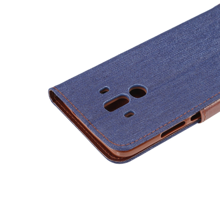 Dibase for Huawei Mate 10 Pro Denim Texture Horizontal Flip Leather Case with Holder & Card Slots
