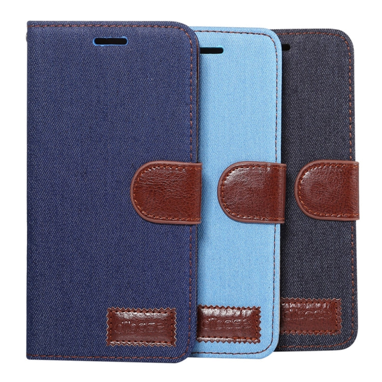 Dibase for Huawei Mate 10 Pro Denim Texture Horizontal Flip Leather Case with Holder & Card Slots