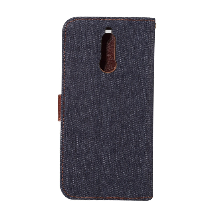 Dibase for Huawei Mate 10 Lite & Maimang 6 Denim Texture Horizontal Flip Leather Case with Holder & Card Slots