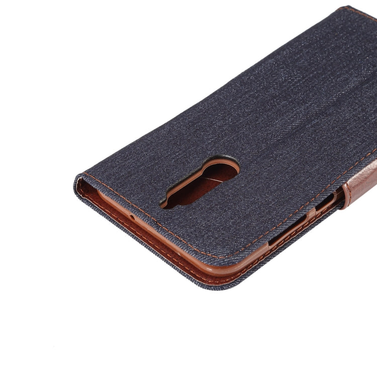 Dibase for Huawei Mate 10 Lite & Maimang 6 Denim Texture Horizontal Flip Leather Case with Holder & Card Slots