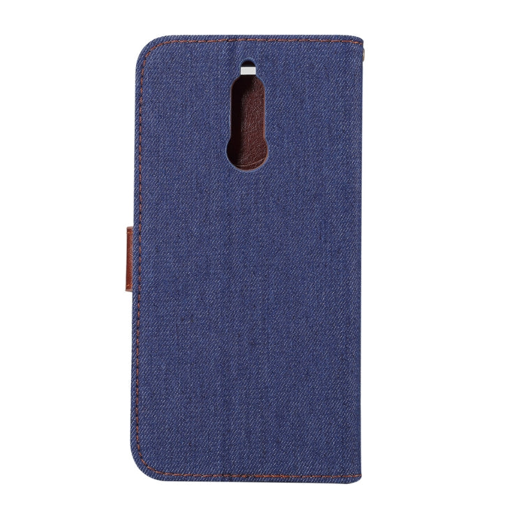 Dibase for Huawei Mate 10 Lite & Maimang 6 Denim Texture Horizontal Flip Leather Case with Holder & Card Slots