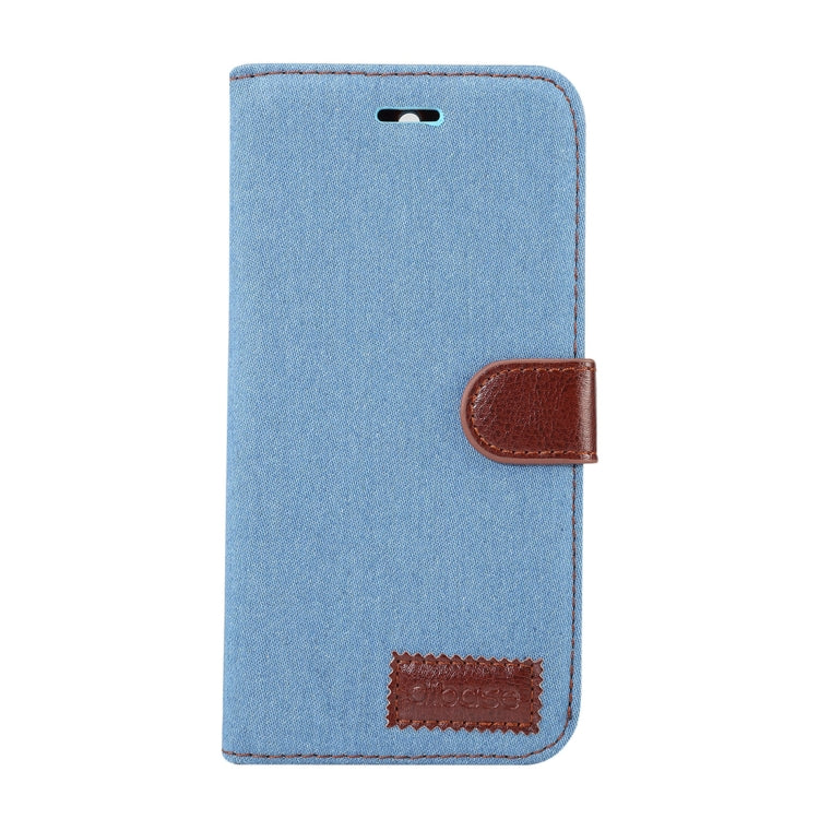 Dibase for Huawei Mate 10 Lite & Maimang 6 Denim Texture Horizontal Flip Leather Case with Holder & Card Slots