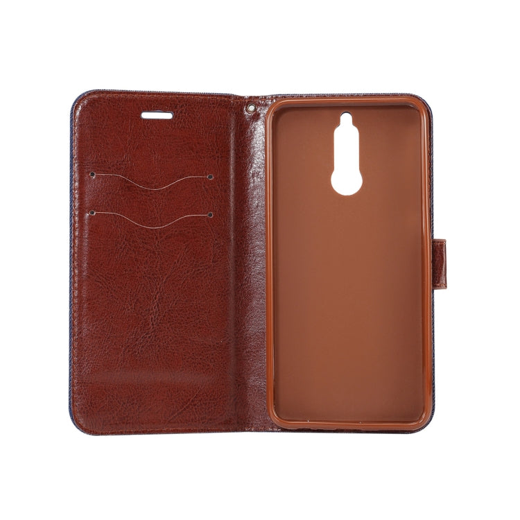 Dibase for Huawei Mate 10 Lite & Maimang 6 Denim Texture Horizontal Flip Leather Case with Holder & Card Slots