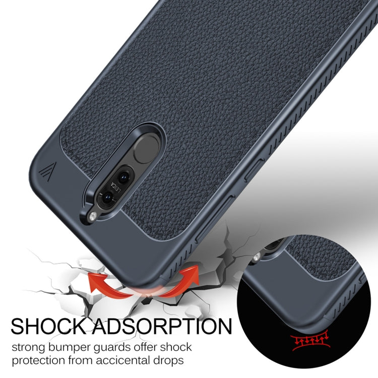 Lenuo for  Leshen Series Huawei Mate 10 Lite TPU Litchi Texture Dropproof Protective Back Cover Case