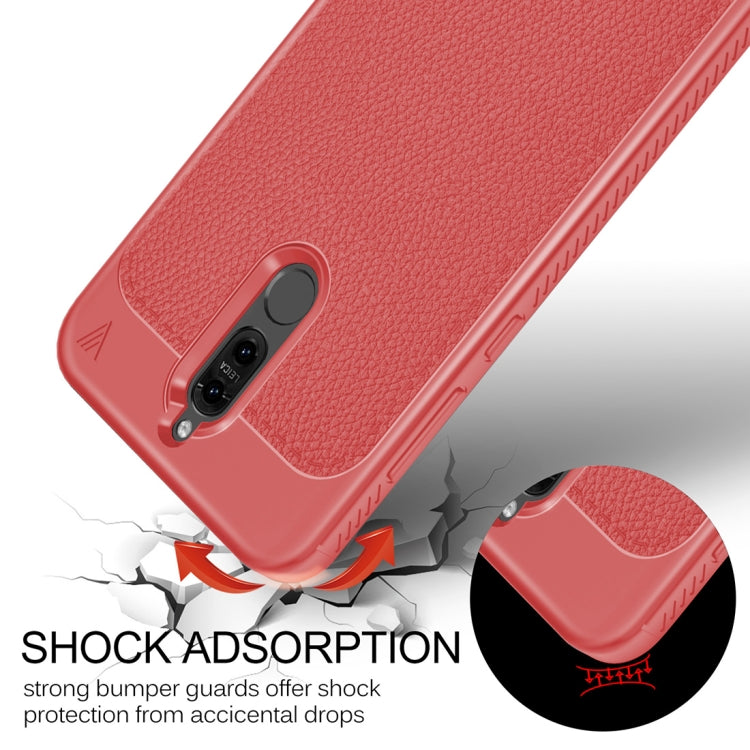 Lenuo for  Leshen Series Huawei Mate 10 Lite TPU Litchi Texture Dropproof Protective Back Cover Case