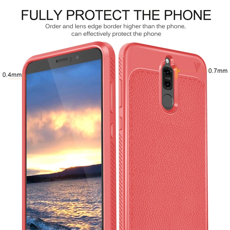 Lenuo for  Leshen Series Huawei Mate 10 Lite TPU Litchi Texture Dropproof Protective Back Cover Case