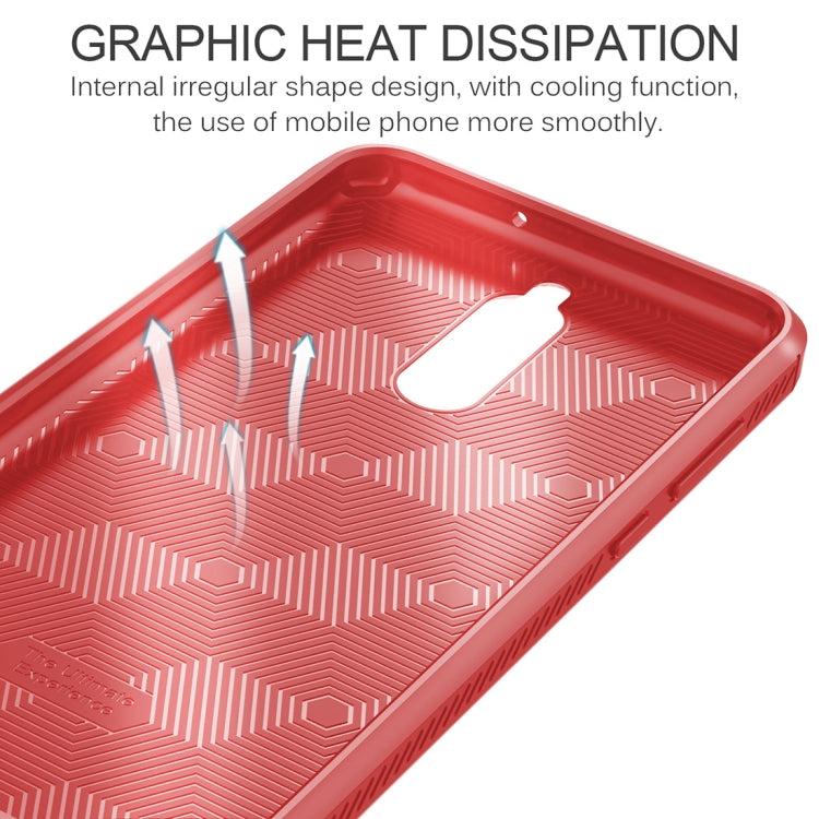 Lenuo for  Leshen Series Huawei Mate 10 Lite TPU Litchi Texture Dropproof Protective Back Cover Case