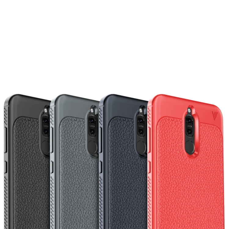 Lenuo for  Leshen Series Huawei Mate 10 Lite TPU Litchi Texture Dropproof Protective Back Cover Case