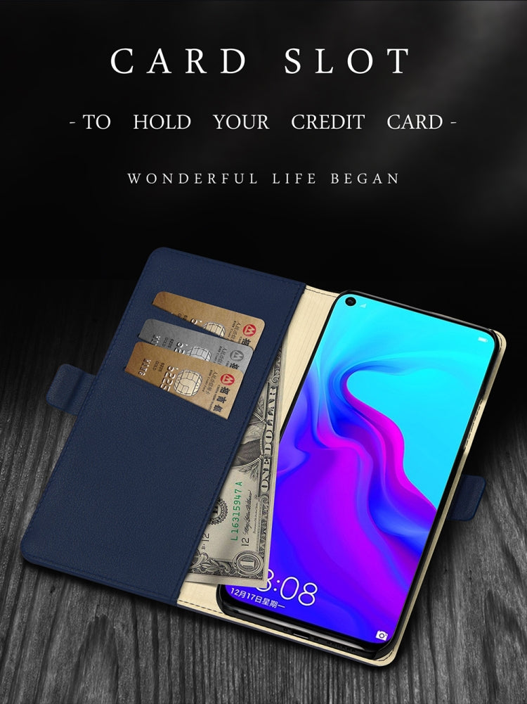 DZGOGO MILO Series PC + PU Horizontal Flip Leather Case for Huawei Nova 4, with Holder & Card Slot & Wallet