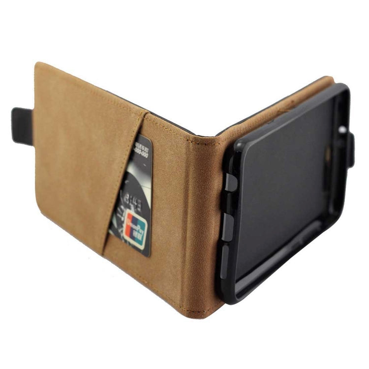 For Huawei  Honor 9 TPU Business Style Vertical Flip Protective Leather Case with Card Slot (Black)