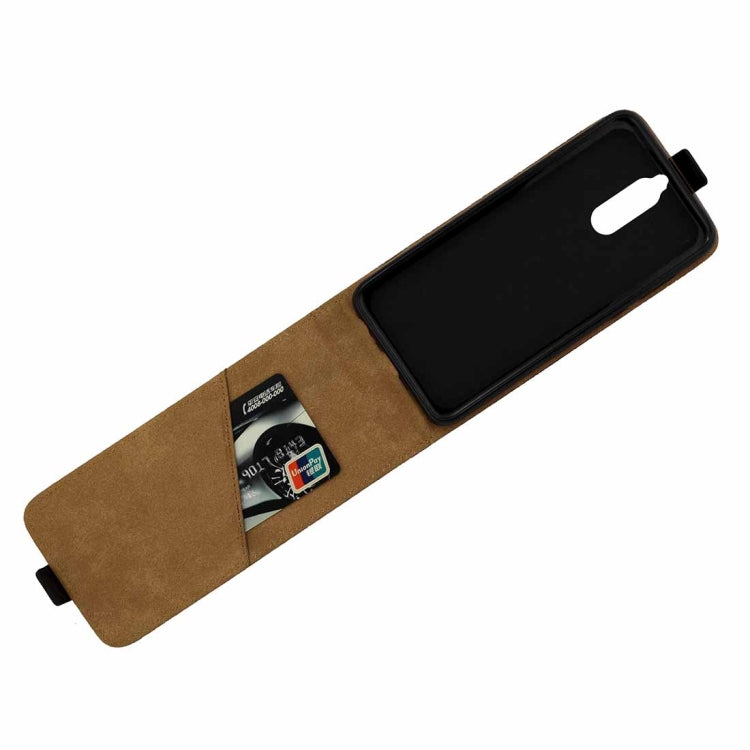 For Huawei  Mate 10 Lite TPU Business Style Vertical Flip Protective Leather Case with Card Slot (Black)