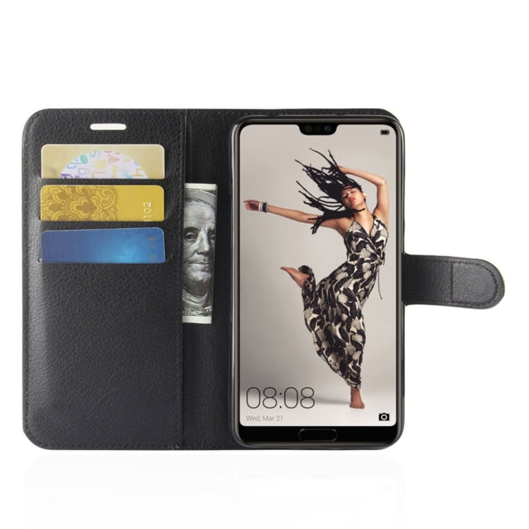 For Huawei  P20 Pro Litchi Texture Horizontal Flip Leather Case with Wallet & Holder & Card Slots