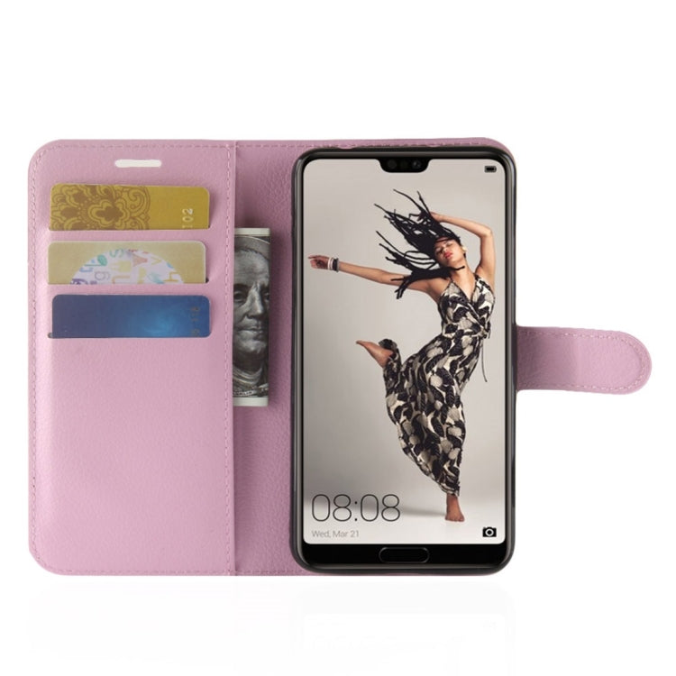 For Huawei  P20 Pro Litchi Texture Horizontal Flip Leather Case with Wallet & Holder & Card Slots