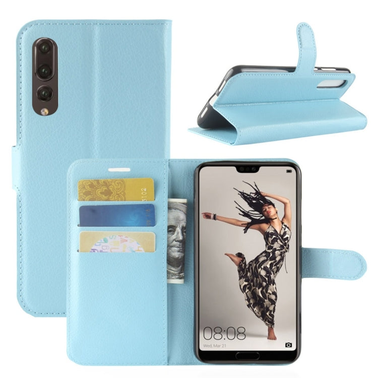 For Huawei  P20 Pro Litchi Texture Horizontal Flip Leather Case with Wallet & Holder & Card Slots