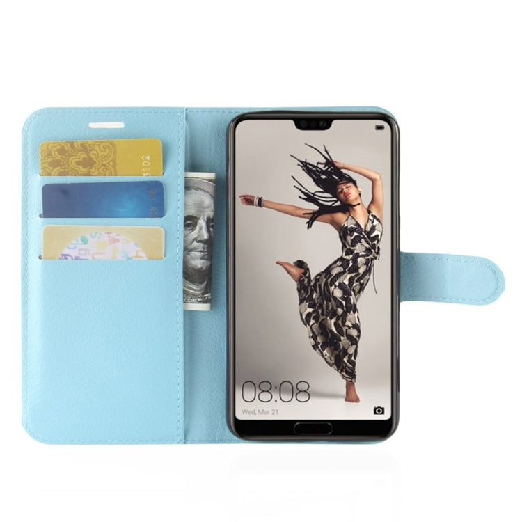 For Huawei  P20 Pro Litchi Texture Horizontal Flip Leather Case with Wallet & Holder & Card Slots