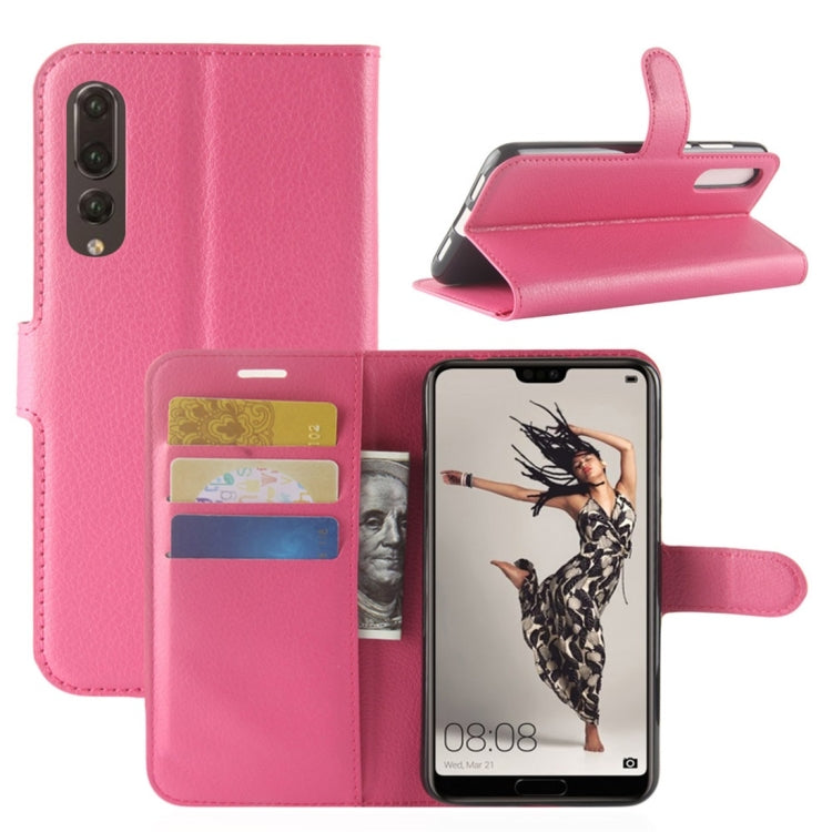 For Huawei  P20 Pro Litchi Texture Horizontal Flip Leather Case with Wallet & Holder & Card Slots