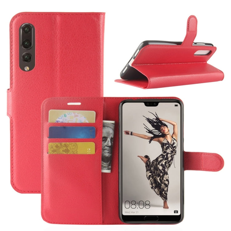 For Huawei  P20 Pro Litchi Texture Horizontal Flip Leather Case with Wallet & Holder & Card Slots